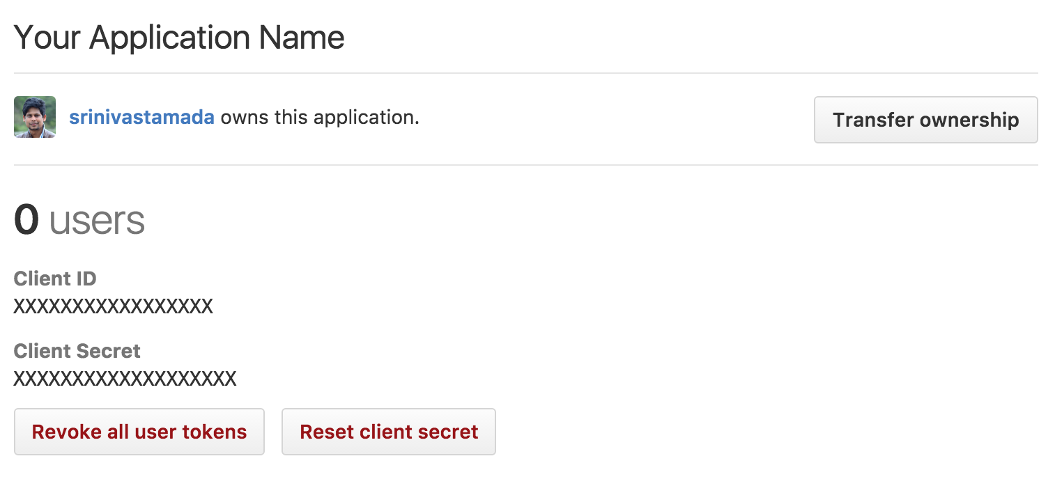 configure app id and app secret in oauth_config.php
